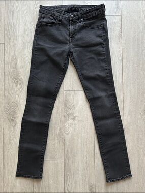 R13 Kate Skinny Jeans in Black Country - Size 27 (Style R13W4021-98)